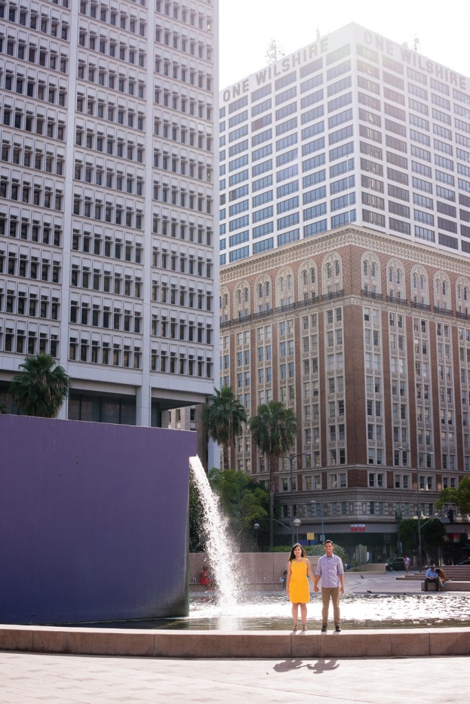 Downtown LA Engagement_Vivian Lin Photo_7773
