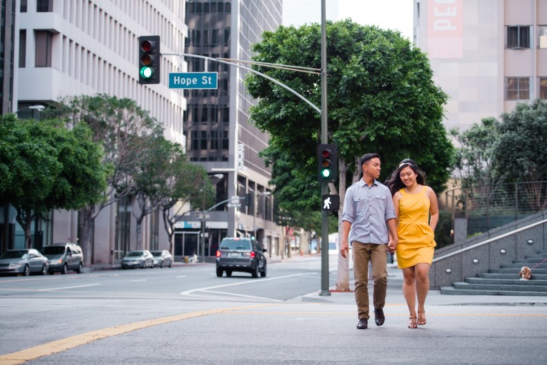 Downtown LA Engagement_Vivian Lin Photo_7872