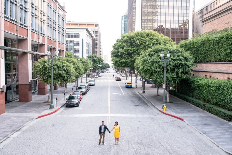 Downtown LA Engagement_Vivian Lin Photo_8115