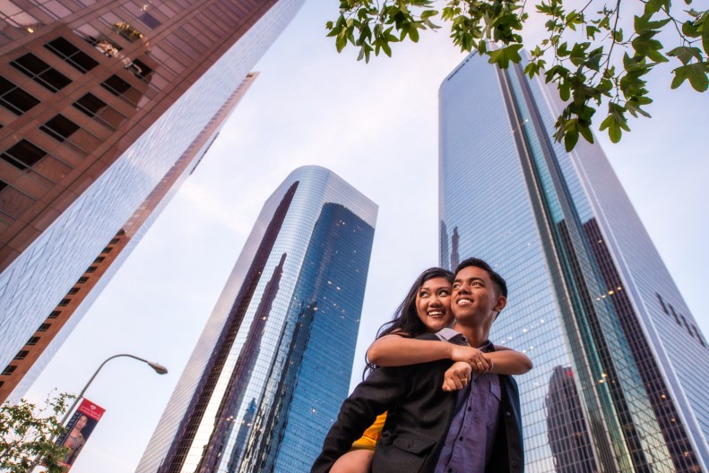 Downtown LA Engagement_Vivian Lin Photo_8172