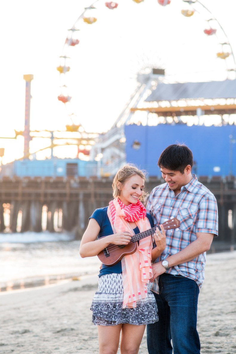 Santa Monica Engagement_Vivian Lin Photo